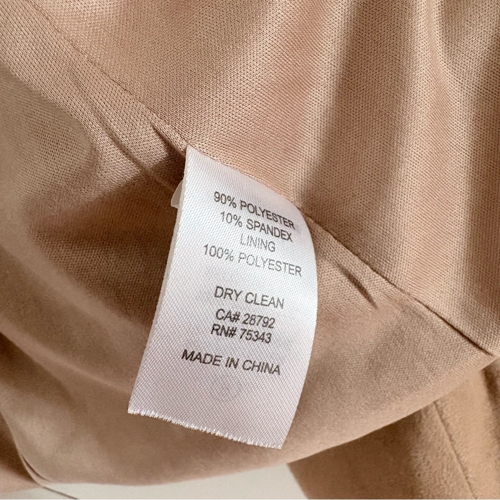 Adrienne Vittadini Taupe Suede Moto Jacket - Picture 6 of 6